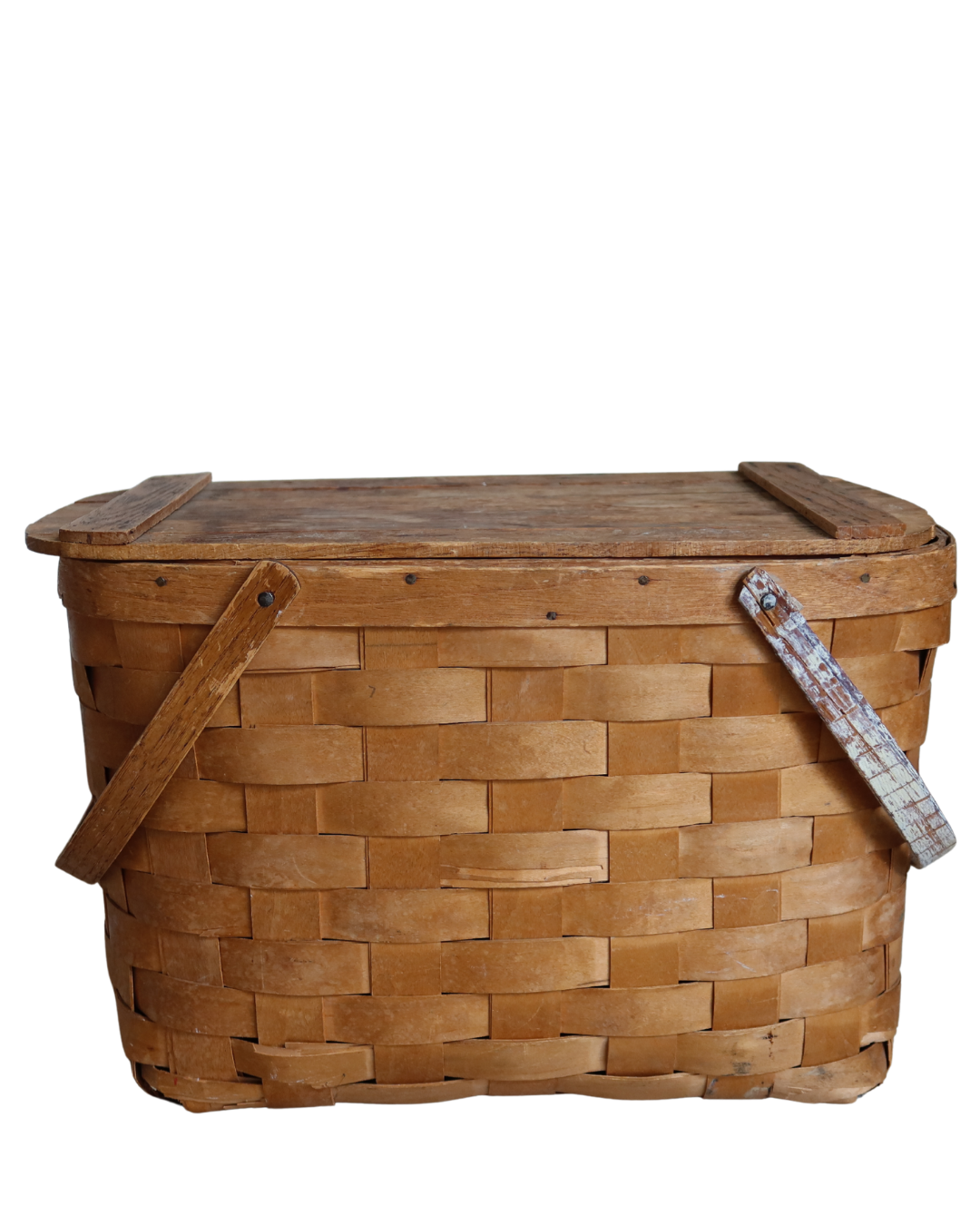 Theo Basket with Vintage Honey Patina