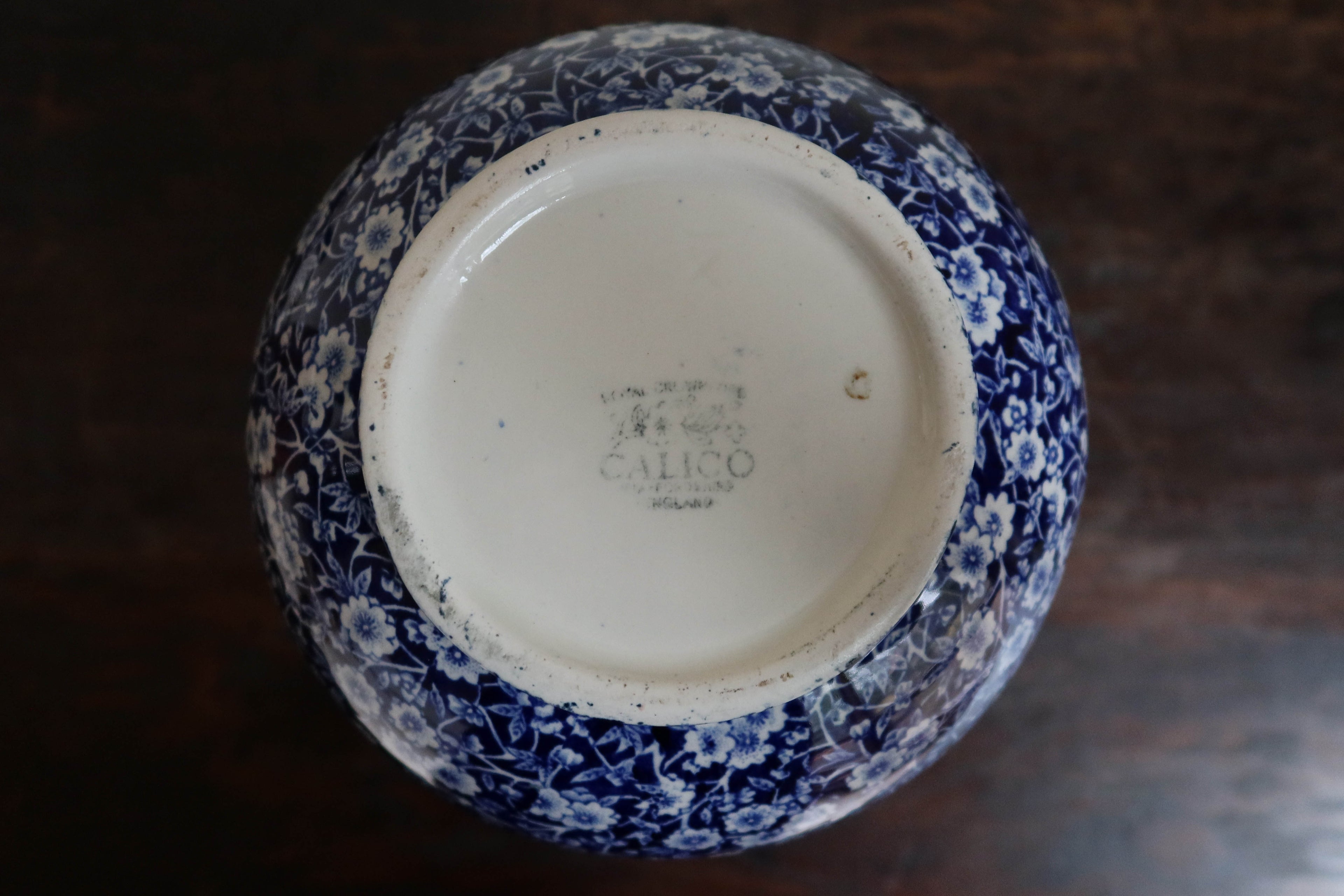 English Vintage Burleigh Calico Pitcher