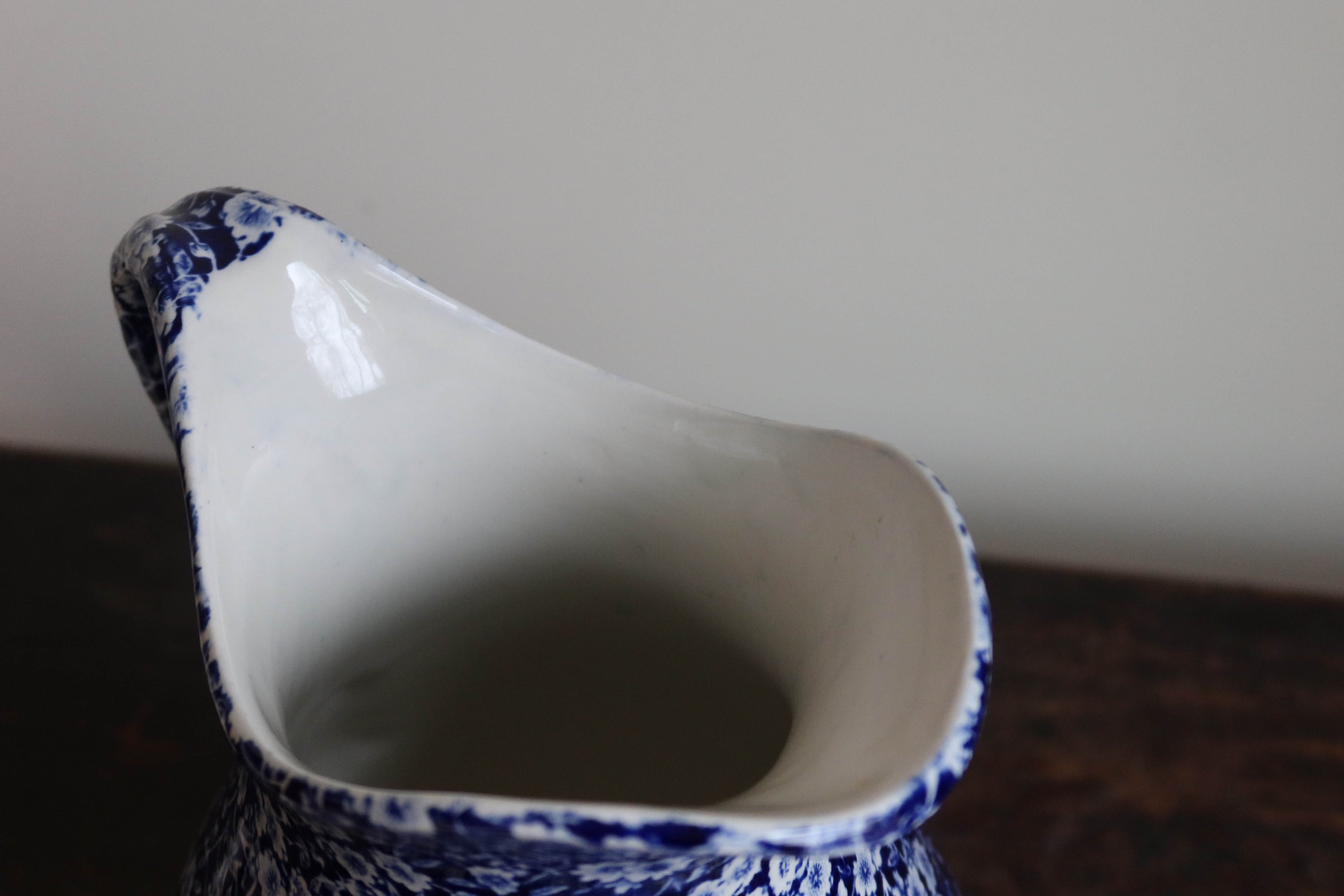 English Vintage Burleigh Calico Pitcher