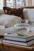Handblown "Scissor Cut" Art Glass Vase