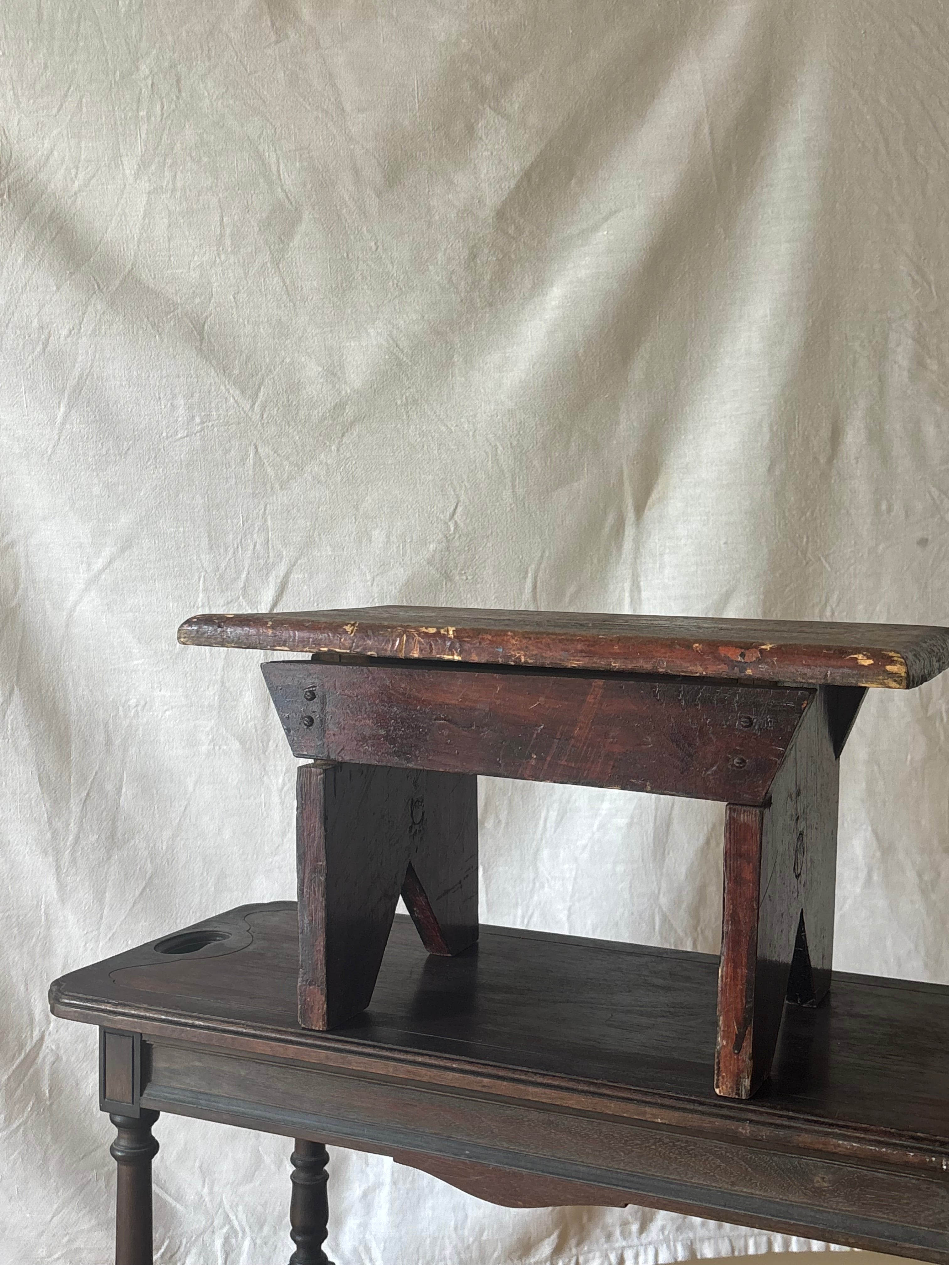 Handmade Primitive Footstool