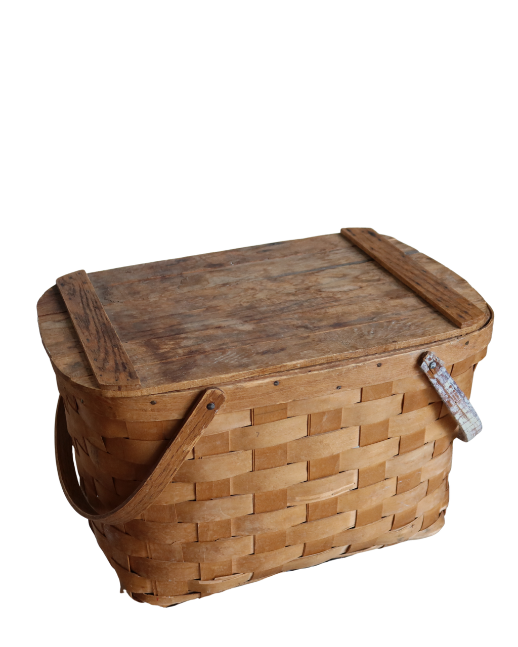 Theo Basket with Vintage Honey Patina