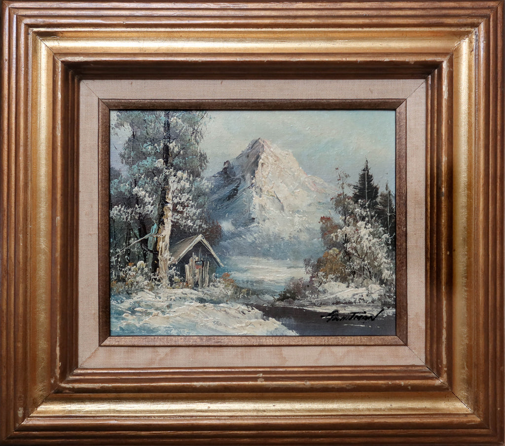 Original Mountain Landscape Oil Painting