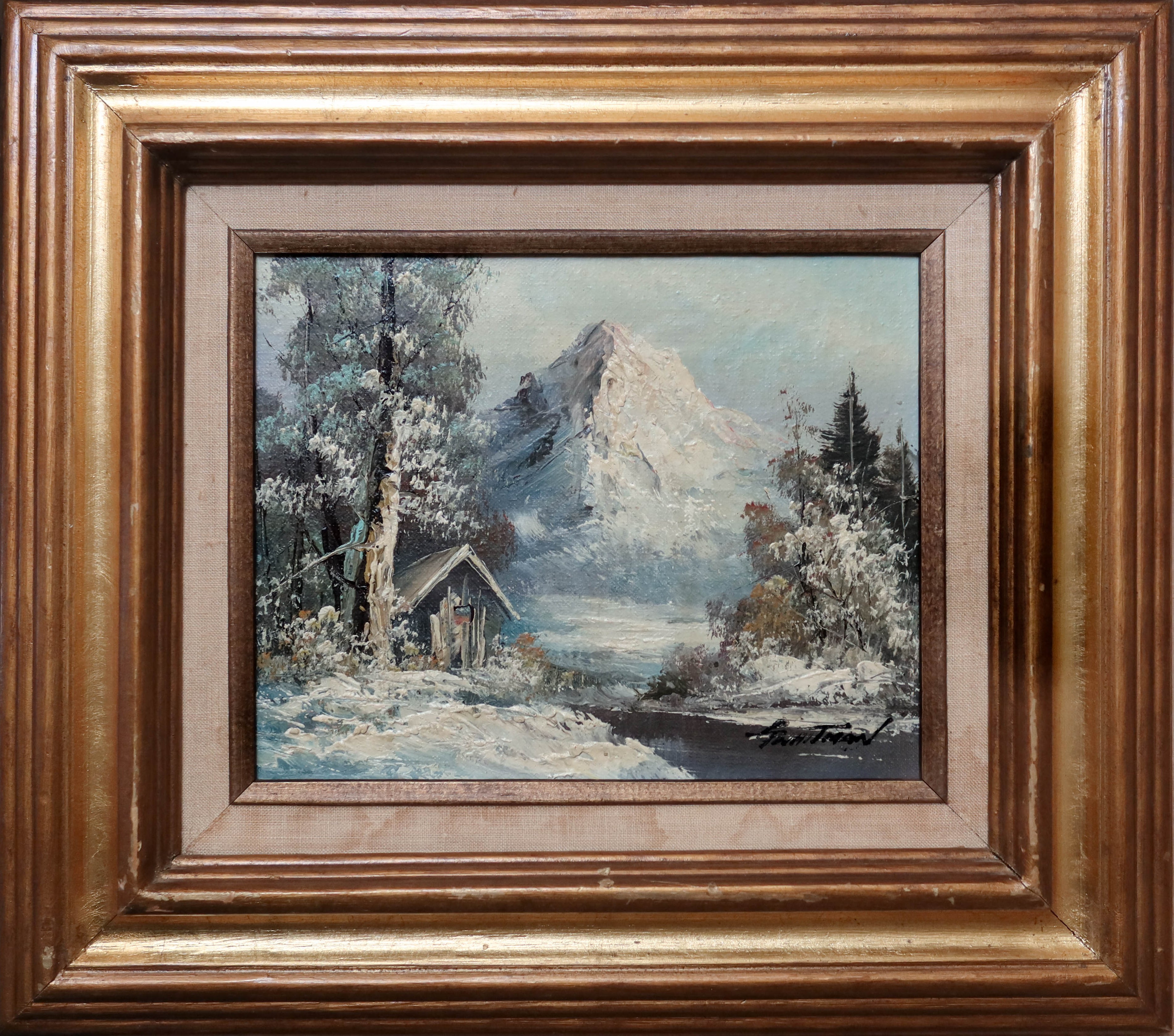 Original Mountain Landscape Oil Painting