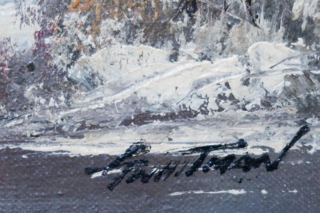 Original Mountain Landscape Oil Painting