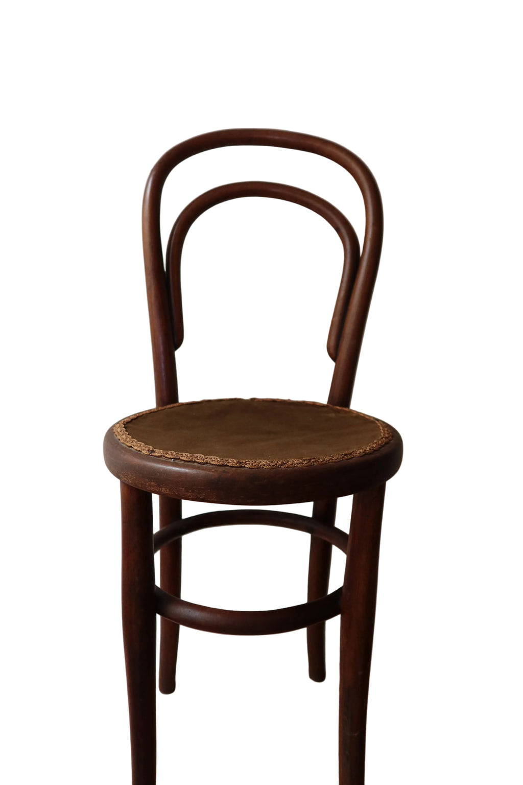 Antique Vienna Bentwood and Velvet Accent Chair