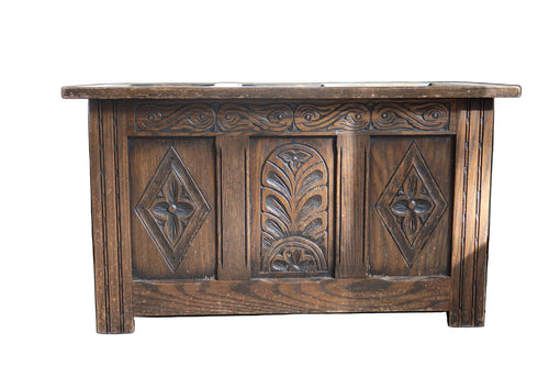 Ava Hand-Carved Antique Chest