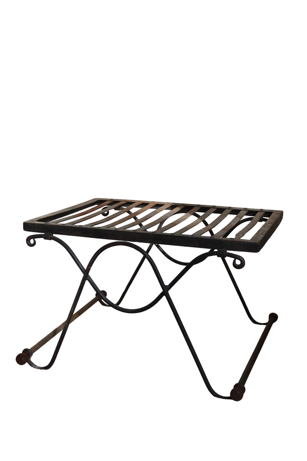 Céline Vintage French Wrought Iron Ottoman