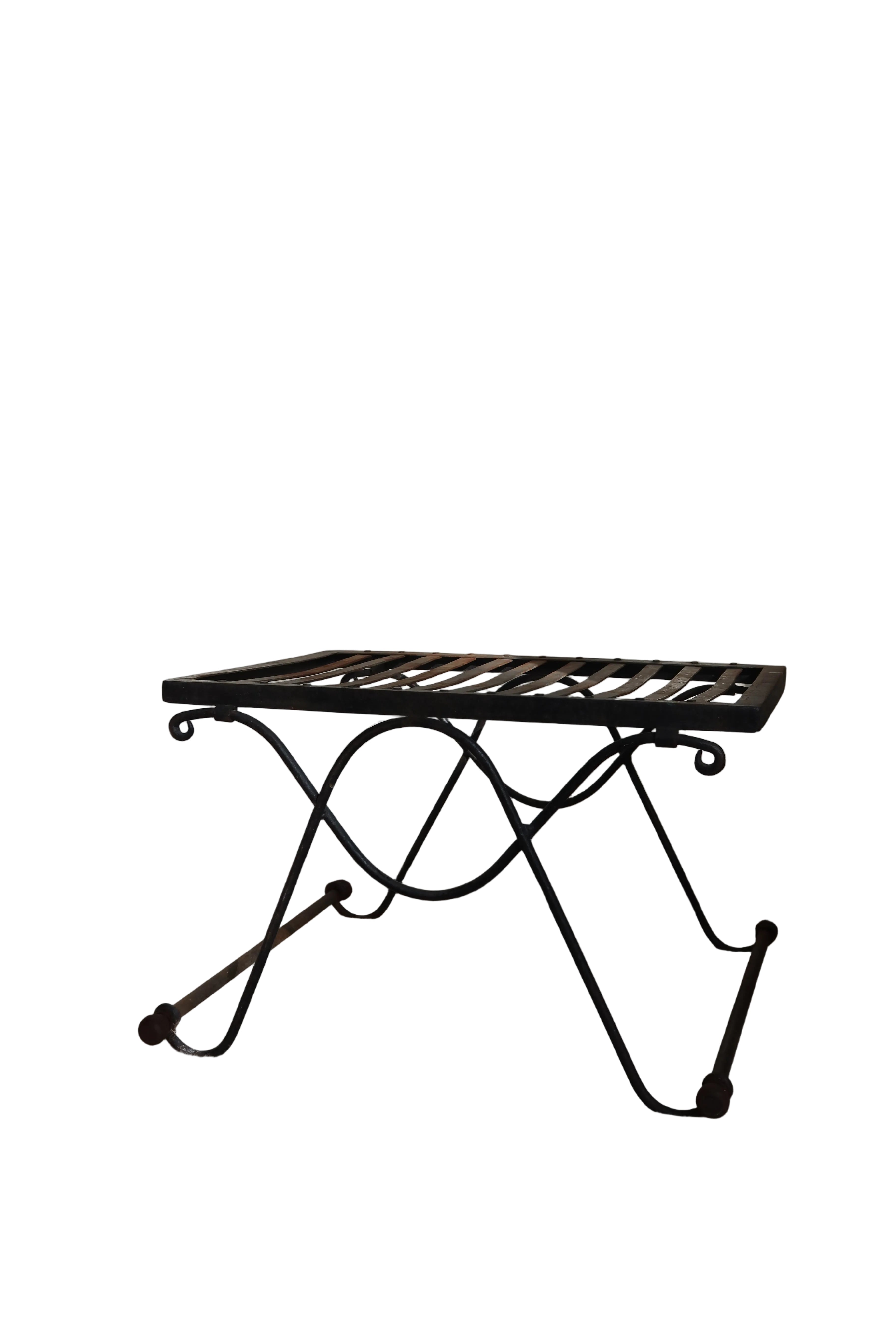 Céline Vintage French Wrought Iron Ottoman
