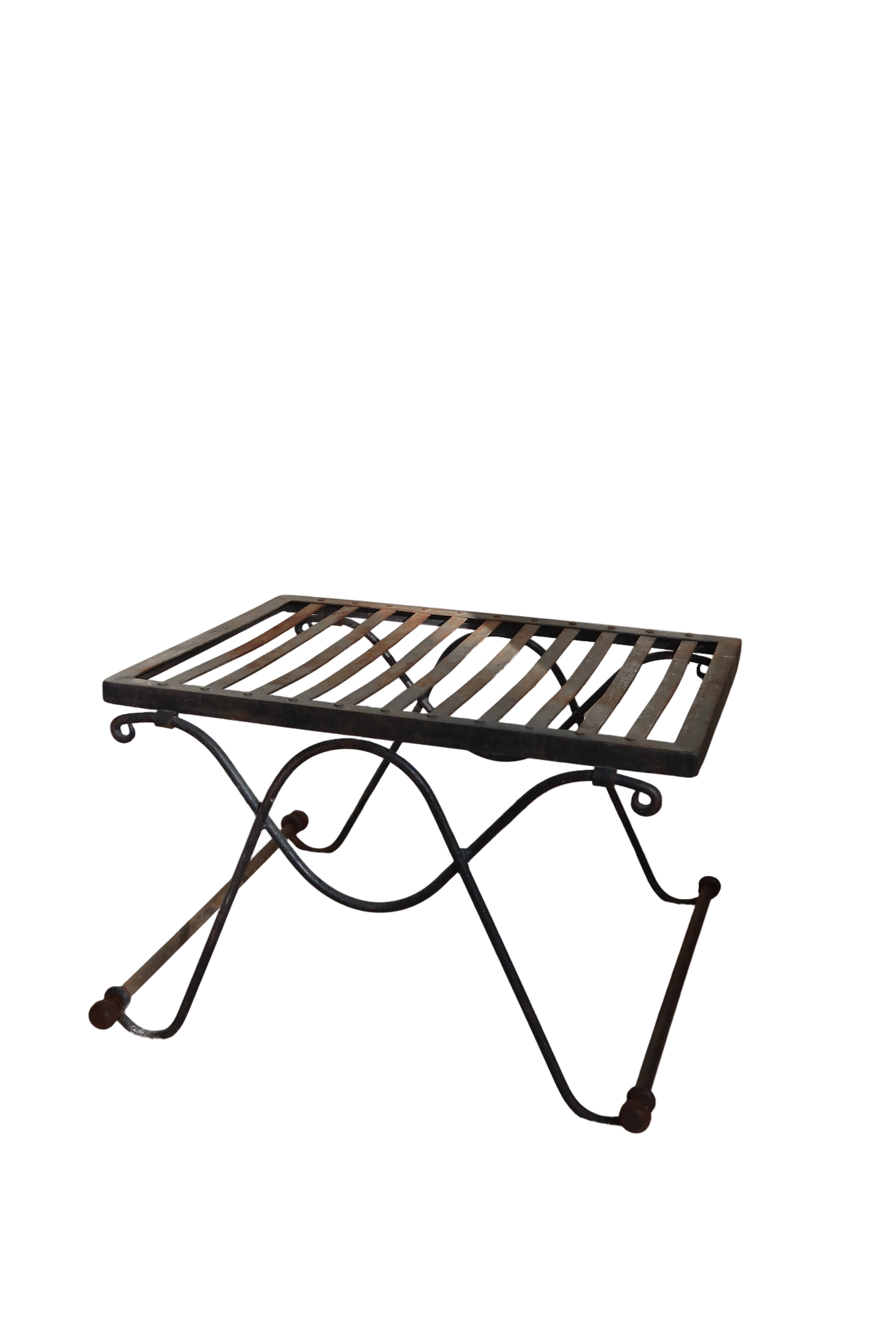 Céline Vintage French Wrought Iron Ottoman