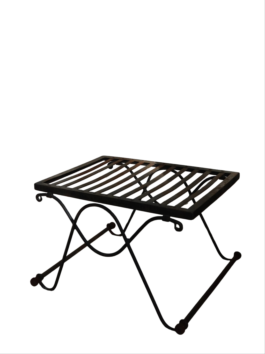 Céline Vintage French Wrought Iron Ottoman