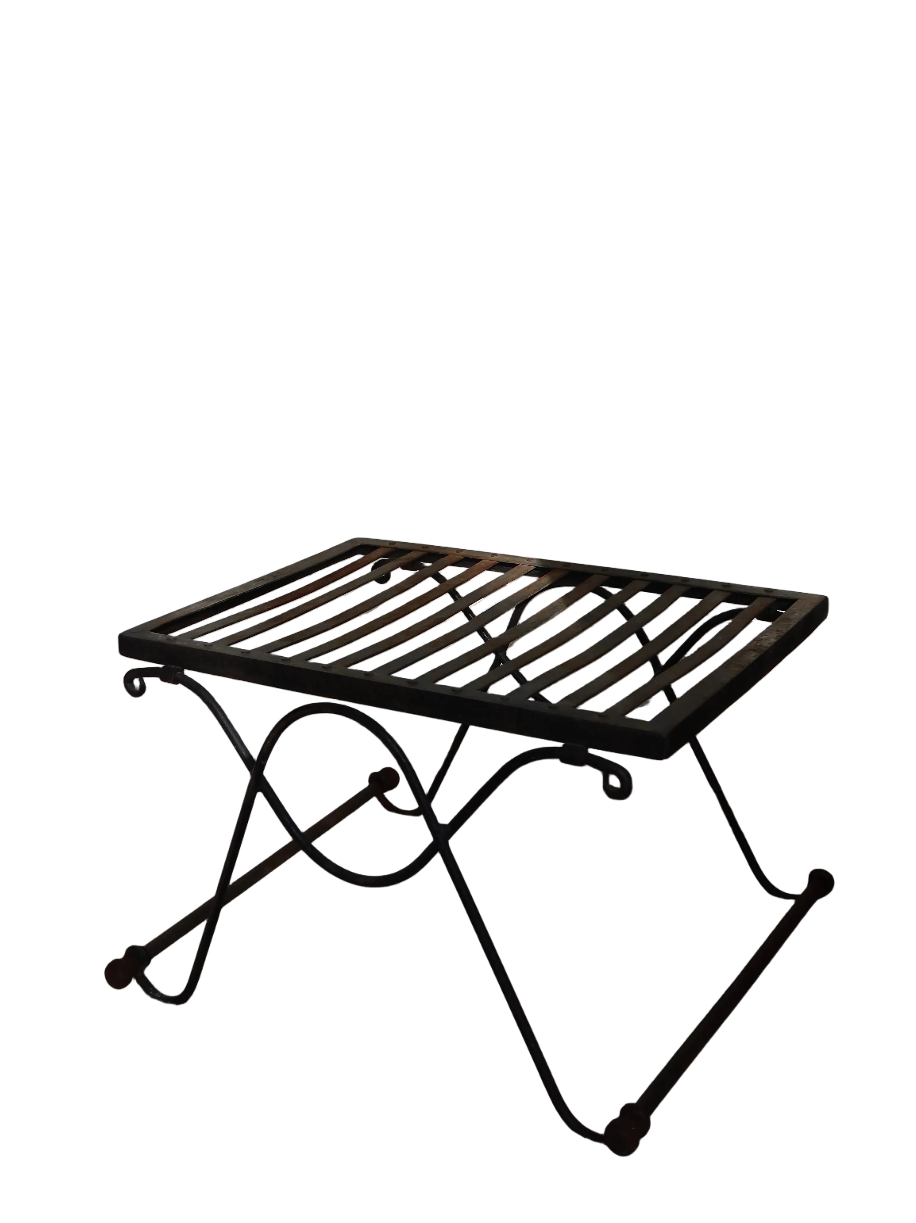 Céline Vintage French Wrought Iron Ottoman