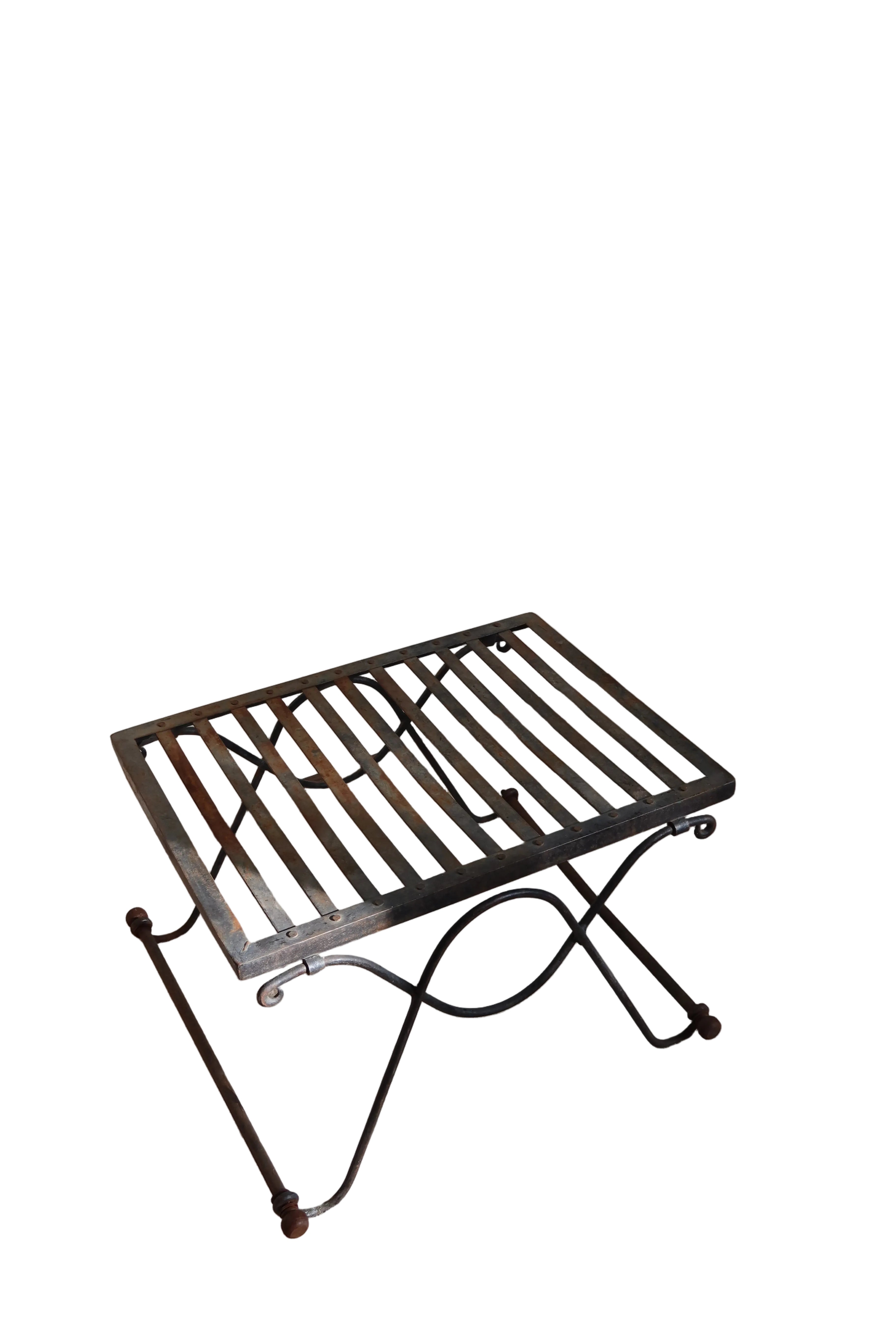 Céline Vintage French Wrought Iron Ottoman