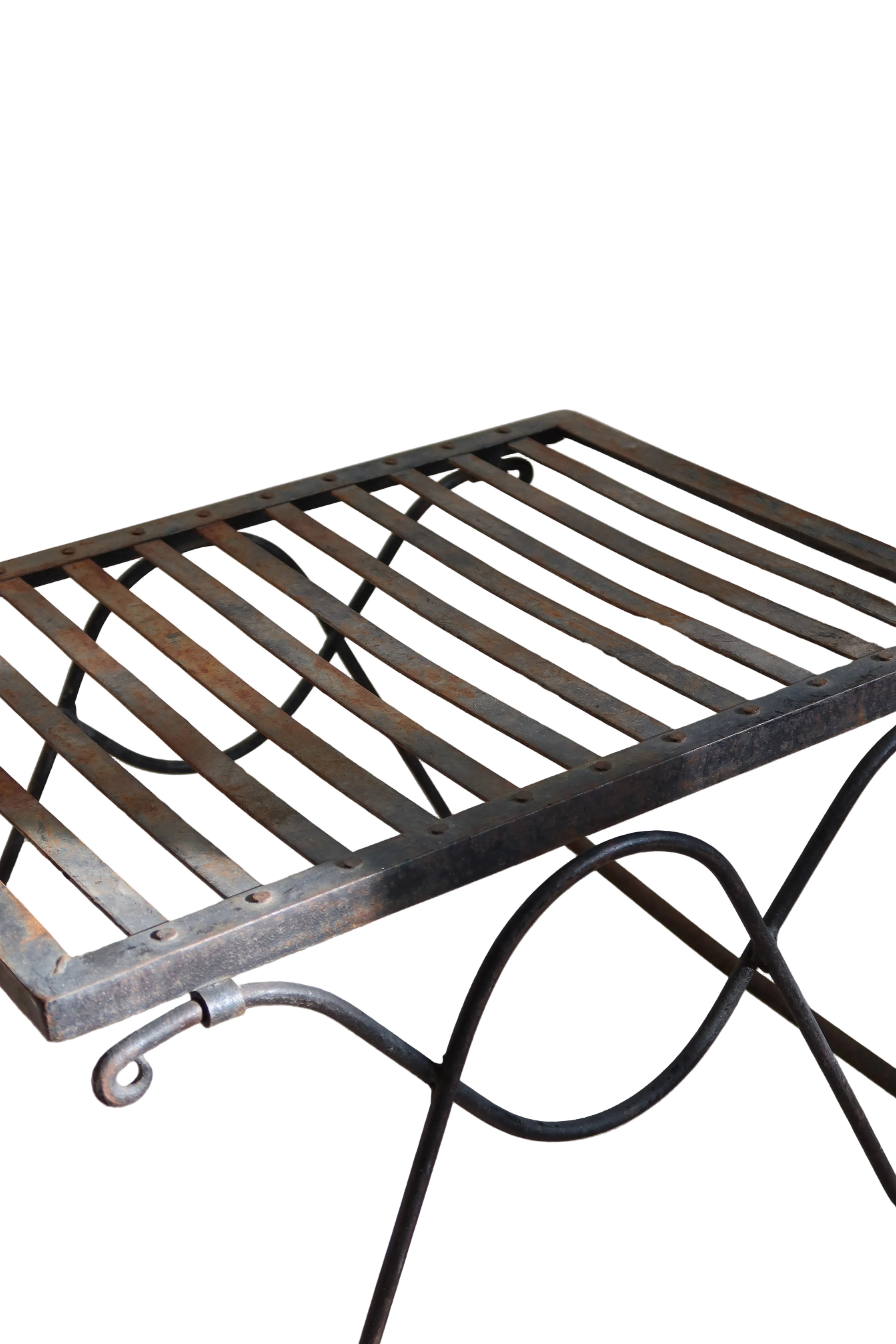 Céline Vintage French Wrought Iron Ottoman