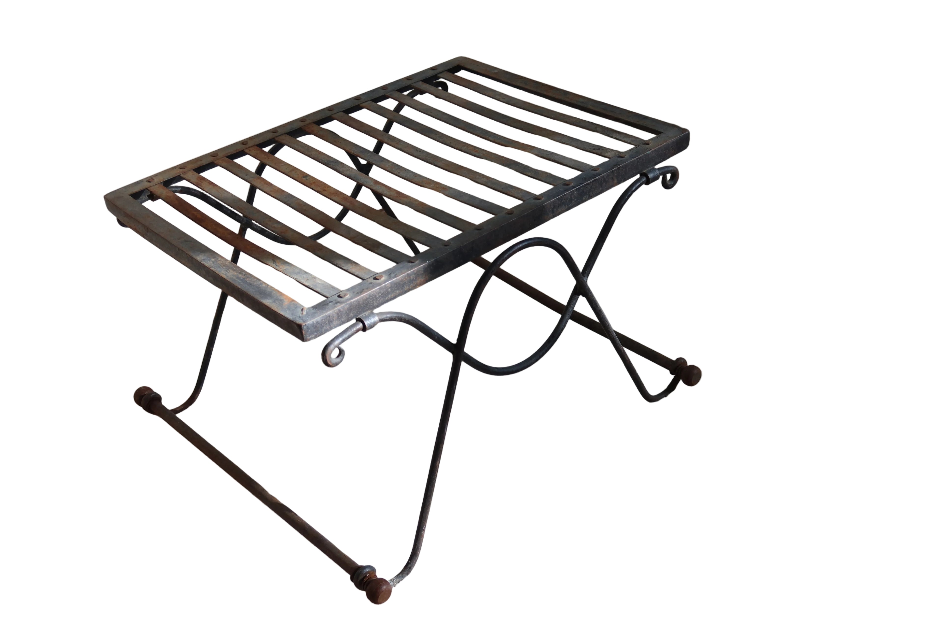 Céline Vintage French Wrought Iron Ottoman
