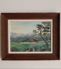 German Alpine Cabin Painting