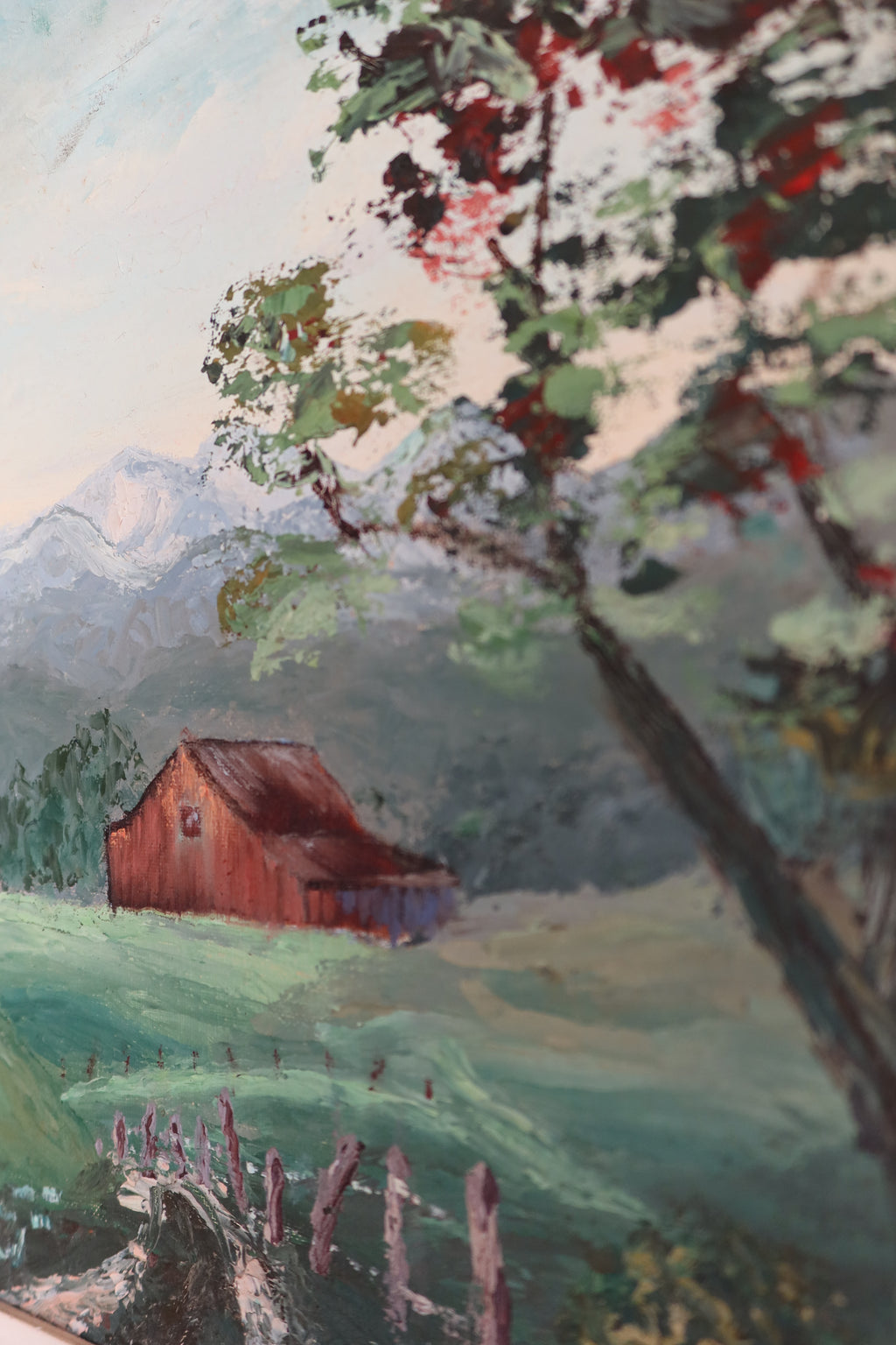 German Alpine Cabin Painting