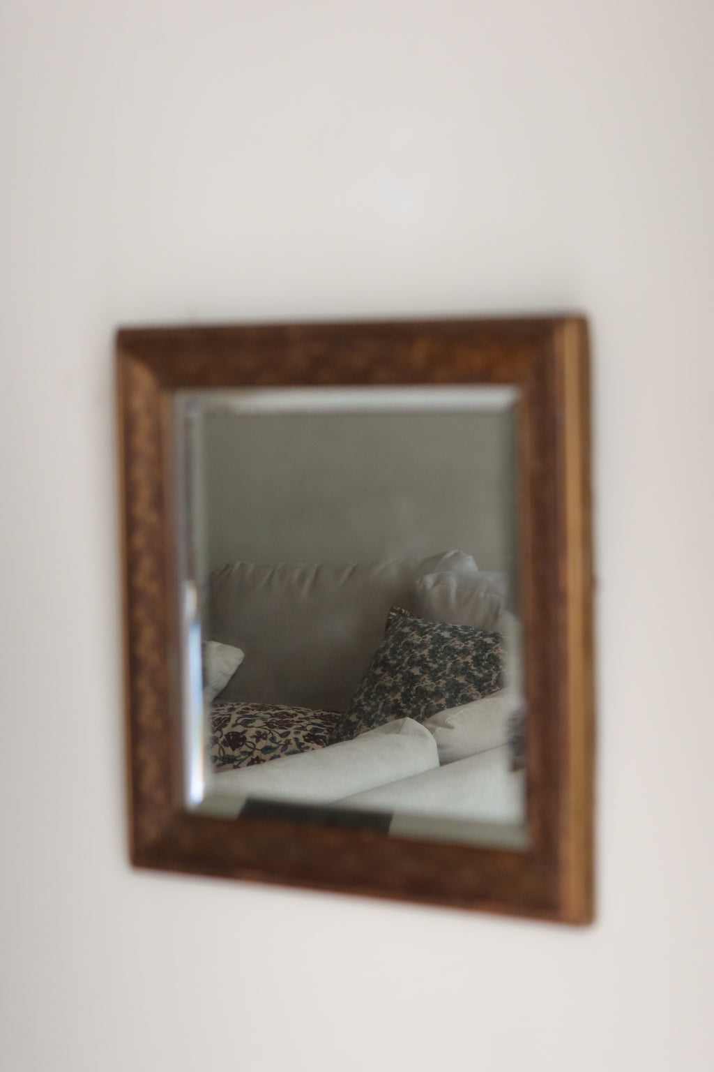 19th Century European Patina Mirror