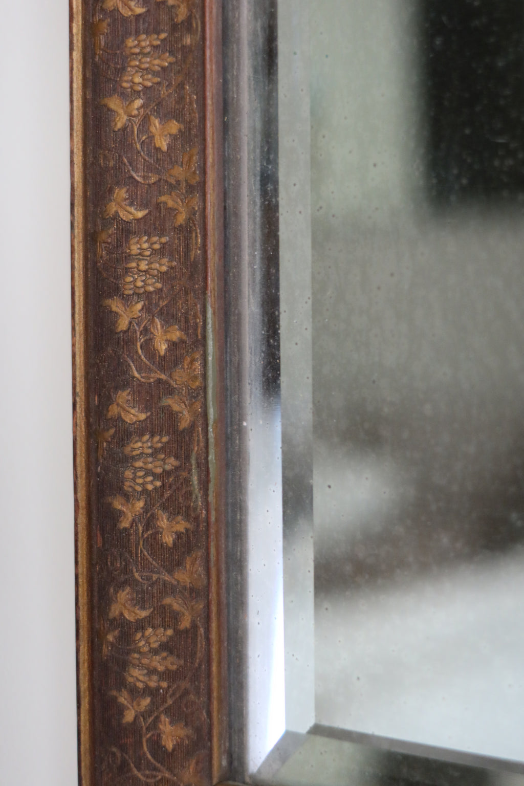 19th Century European Patina Mirror