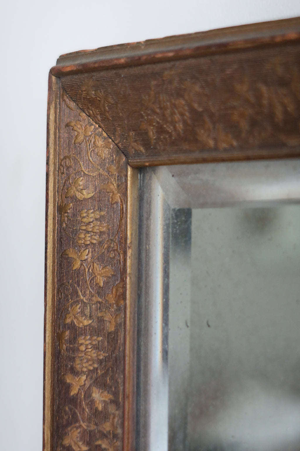 19th Century European Patina Mirror