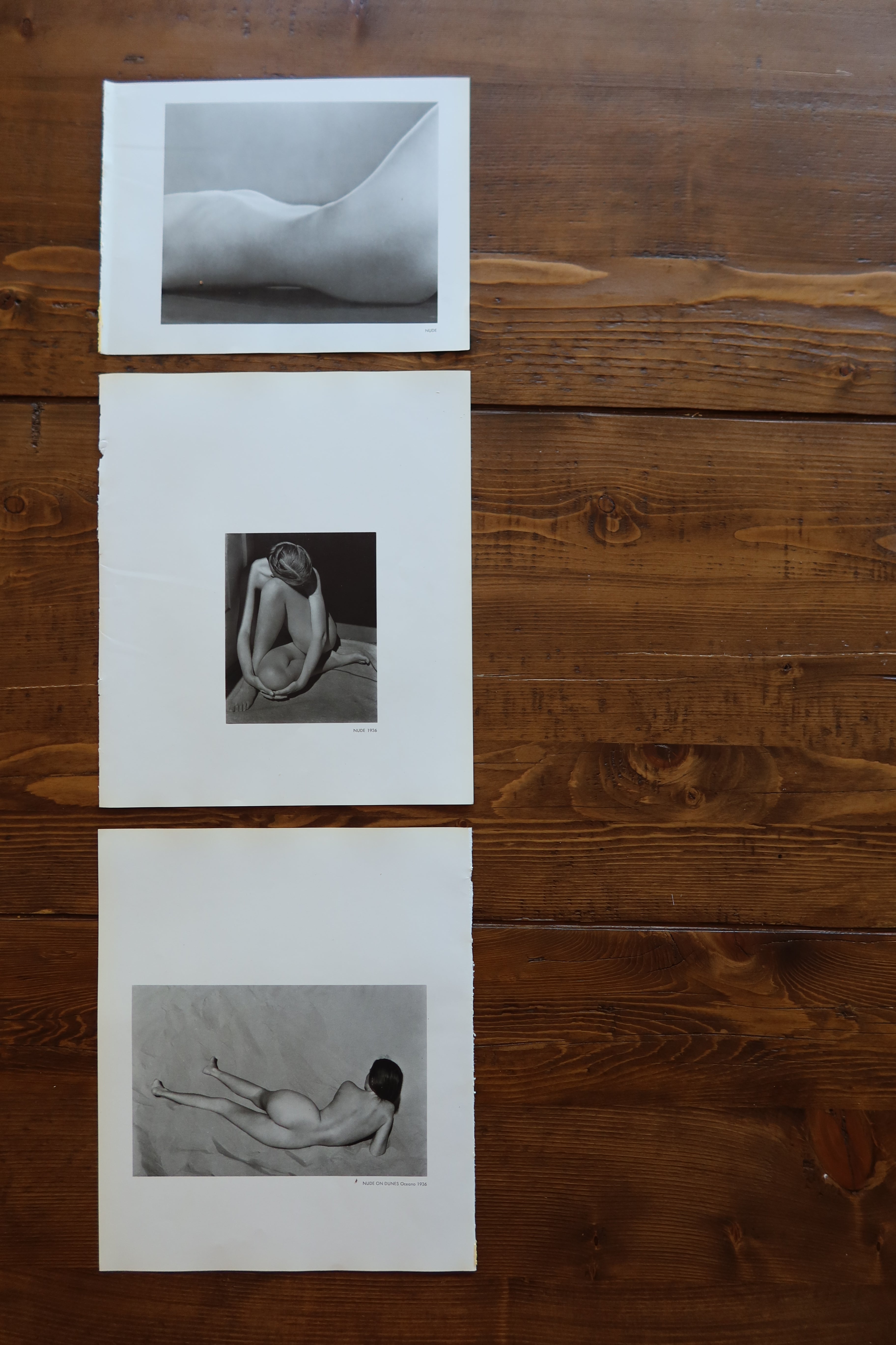 1936 Edward Weston Nude Prints - Set of 3